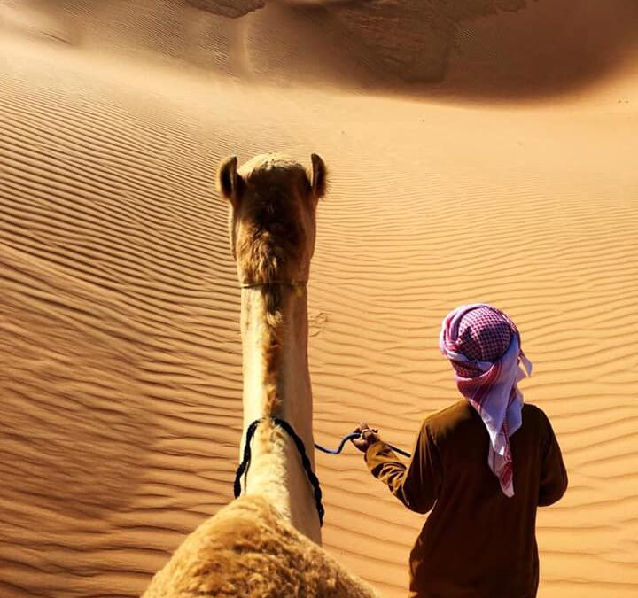 Camel Ride In Desert